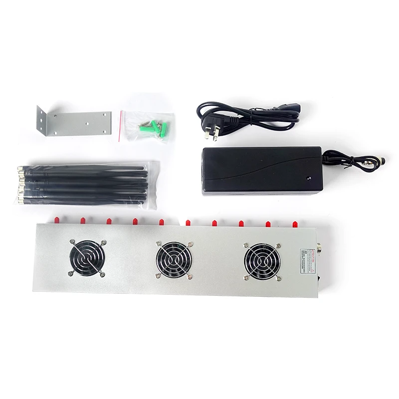 

10 channel 2345g mobile phone GPS WiFi anti signal disturbing device desktop shield