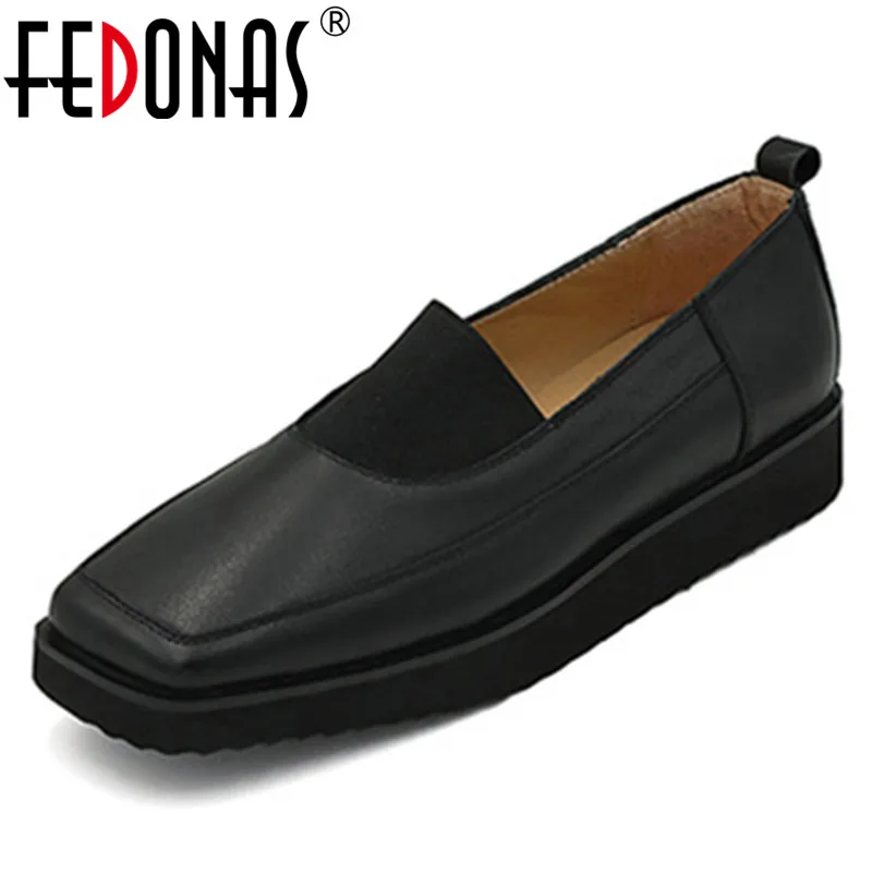 

Женские туфли-лодочки в стиле ретро FEDONAS, желтые туфли с квадратным носком, на весну-лето