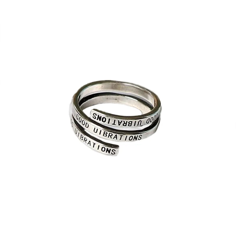 

New Trendy Retro Street Metal Couple Ring Roman Numerals Open Men's and Women's Rings Fashion Jewelry Anniversary Gift Wholesale