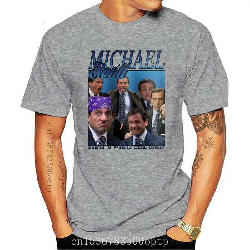 

Майкл Скотт, офис, забавная винтажная Мужская футболка в стиле унисекс, летняя одежда для взрослых, Размер: искусственная