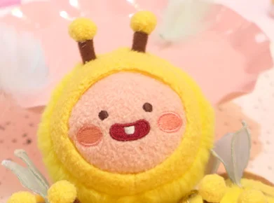 Новинка 2020 милый мультяшный медведь перстень Брелоки-персики утенок миньби