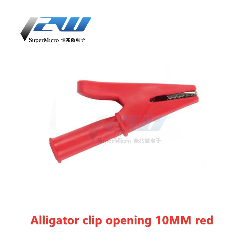 Зажим для аккумулятора из чистой меди клипса крокодил среднего размера с