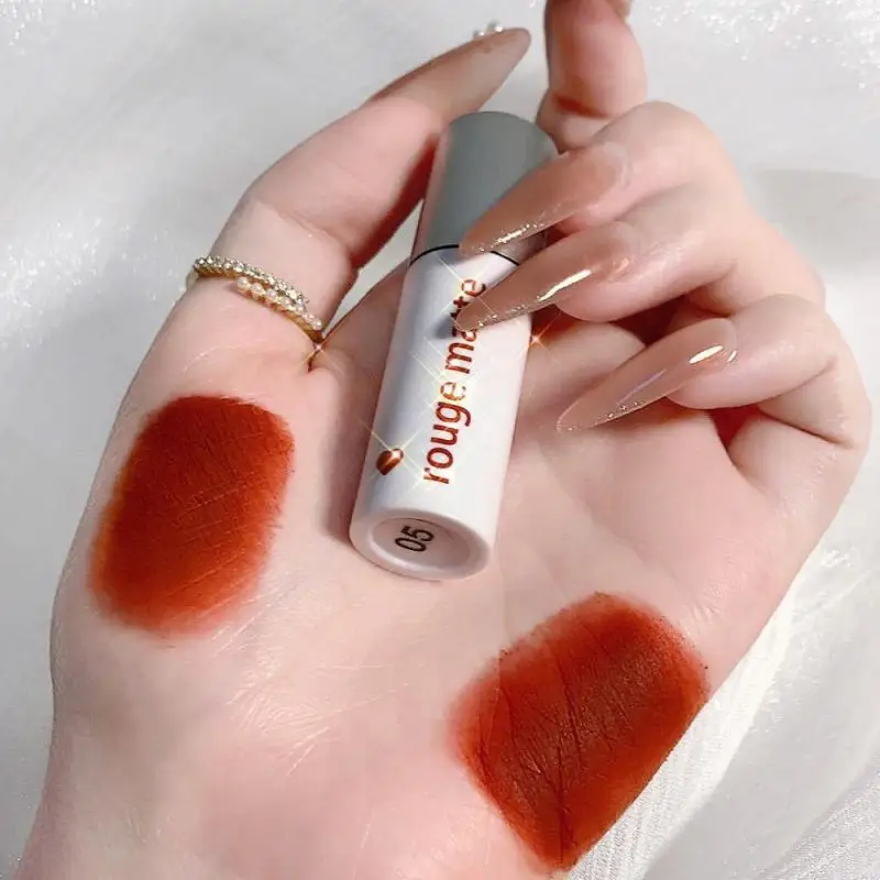 

Мягкий бархатный мини-блеск для губ, Стойкий матовый воздушный блеск для губ, ТИНТ, сексуальные красные блестящие Жидкие помады, инструмент ...