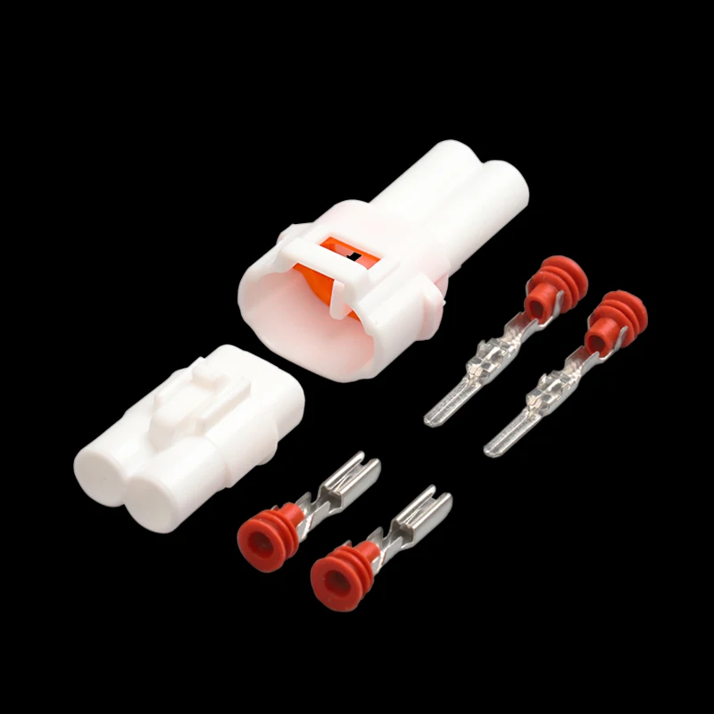 

1/5/10/20/30 sets kit Sumitomo MT090 2 Pin way Male female white waterproof auto Connector motorcycle plug 6187-2171 6180-2181