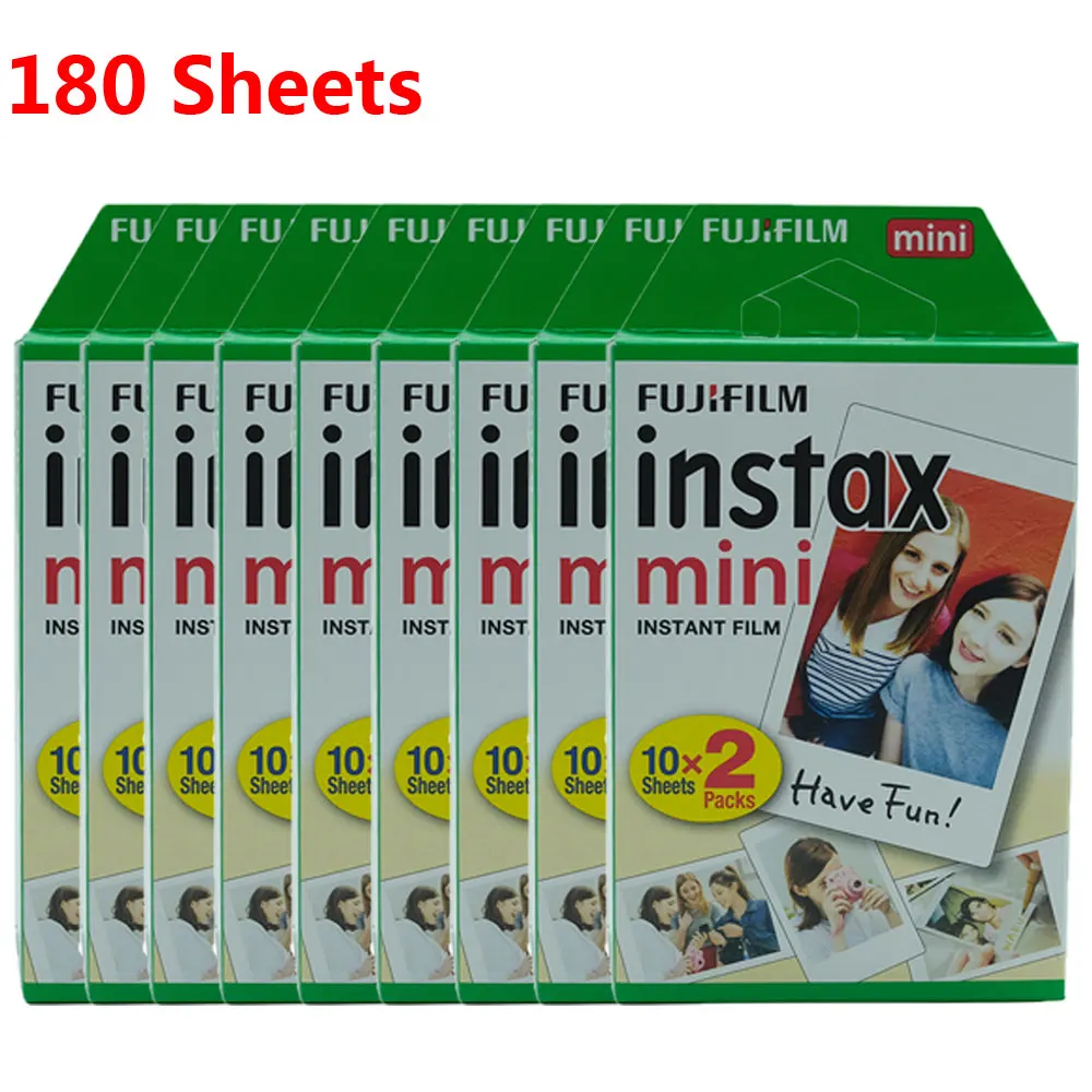 180 Sheets 10-300 листов Fuji Fujifilm instax mini 9 8 пленок белый край пленки для мгновенной мини 9 8 7s 25 50s 9 90 камера Sp-2 фотобумага - Цвет: 180 Sheets