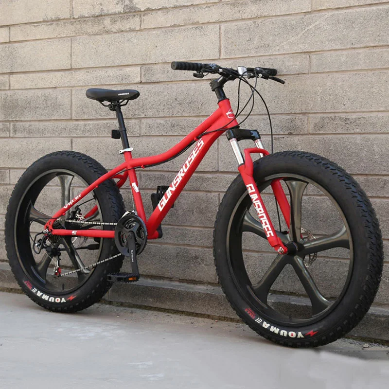 Горный велосипед 4 0 суперширокий Зимний с шинами внедорожный для мужчин и женщин