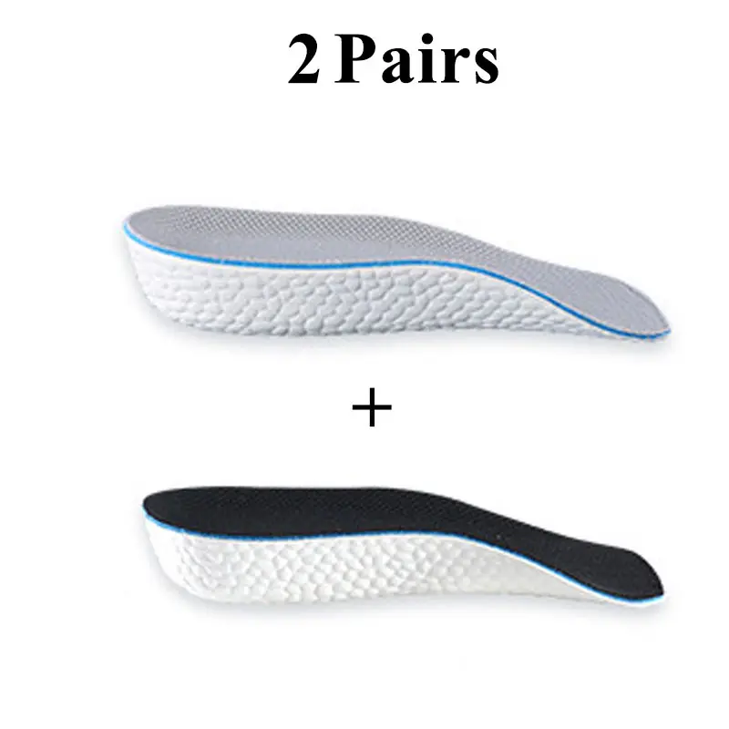 

2 Pairs Height Increase Insole Men Women Shoe Inserts Shoes Heel Lifting Insole Breathable Non-Slip Arch Support Sports Sole Pad