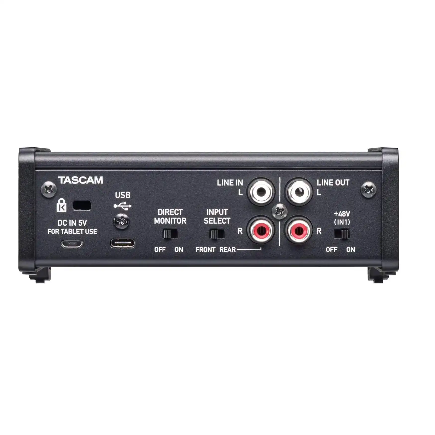 Tascam us-1x2 HR versatile audio interface with 2 inputs (1 mic/1 line) and a USB-C port for guitar/vocal recording musician | Электроника