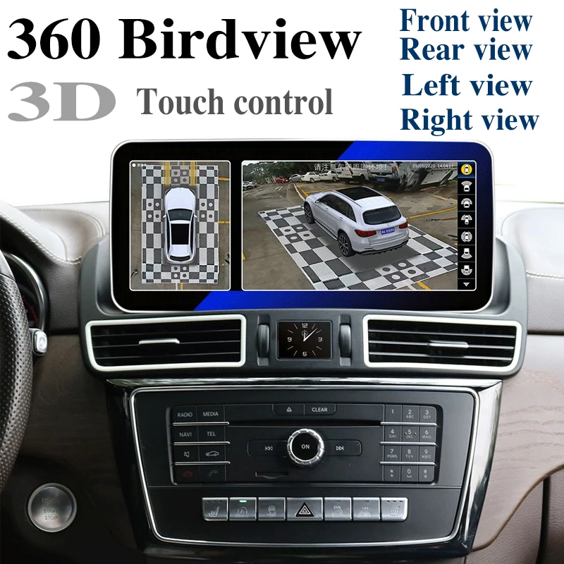 Автомагнитола для Mercedes-Benz GL GLE GLS W166 X166 NTG 360 Birdview NAVI стерео аудио навигация GPS CarPlay