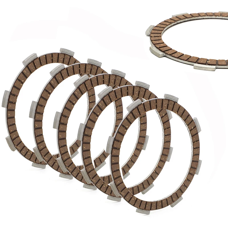 

Пластины сцепления для питбайка для YX140 ZONGSHEN LIFAN YX 140cc 150cc 160cc CWR WPB M2R, Комплект сцепления пластина фрикционного диска, 5 шт.