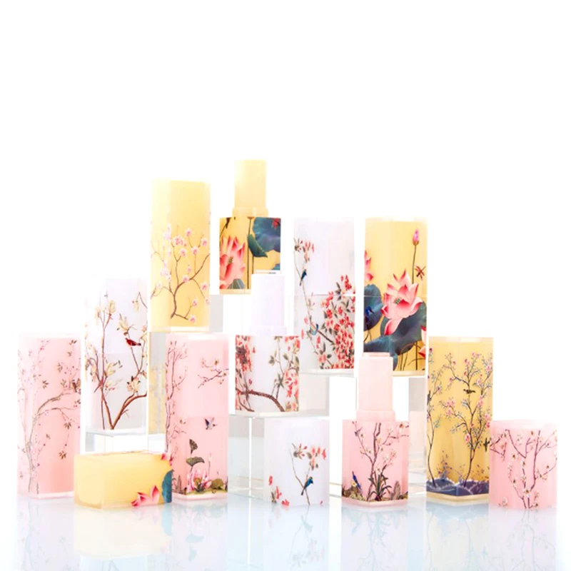 

1 шт., квадратный 3d-бальзам для губ