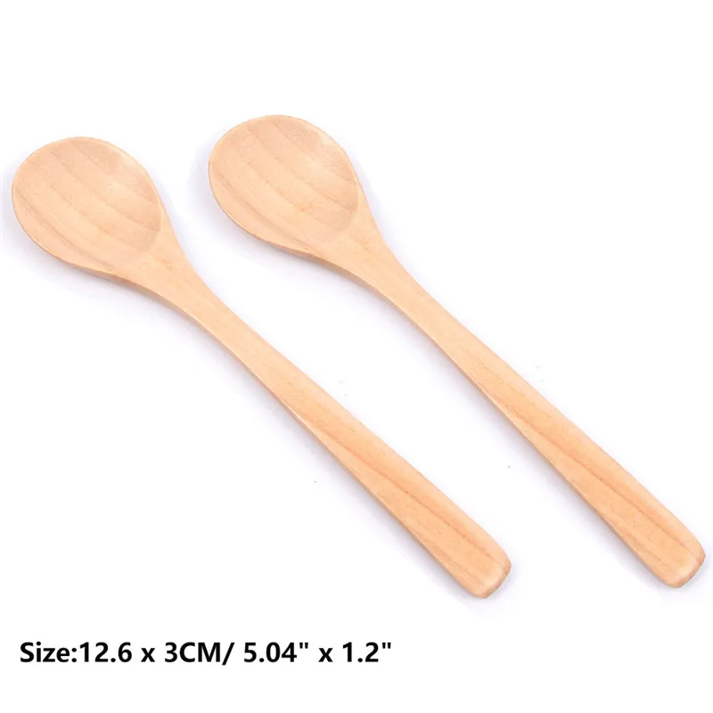 

Ложка из натурального дерева ручной работы, 12,6 см, 2 шт.