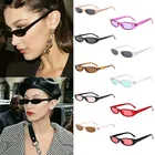 Солнцезащитные очки унисекс кошачий глаз, винтажные овальные очки в стиле ретро для мужчин и женщин, очки в стиле рэпера, уличные очки, очки, 2021