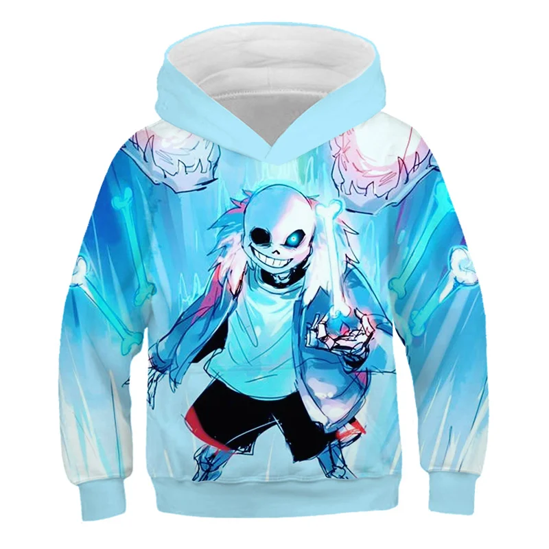 Детский свитер с капюшоном с 3D принтом в виде героя мультфильма «Undertale» Летняя Детская уличная модная Толстовка для отдыха для мальчиков и девочек - Цвет: TNT-815