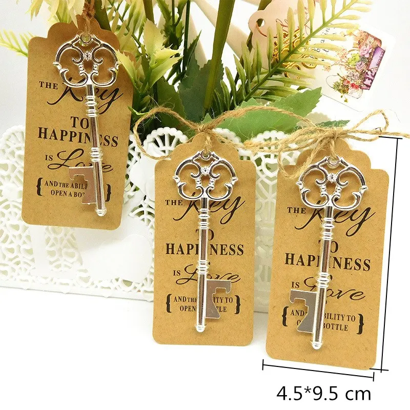 20/50 комплектов ретро открывалка для бутылок + бирки кольцо вина брелок свадебные