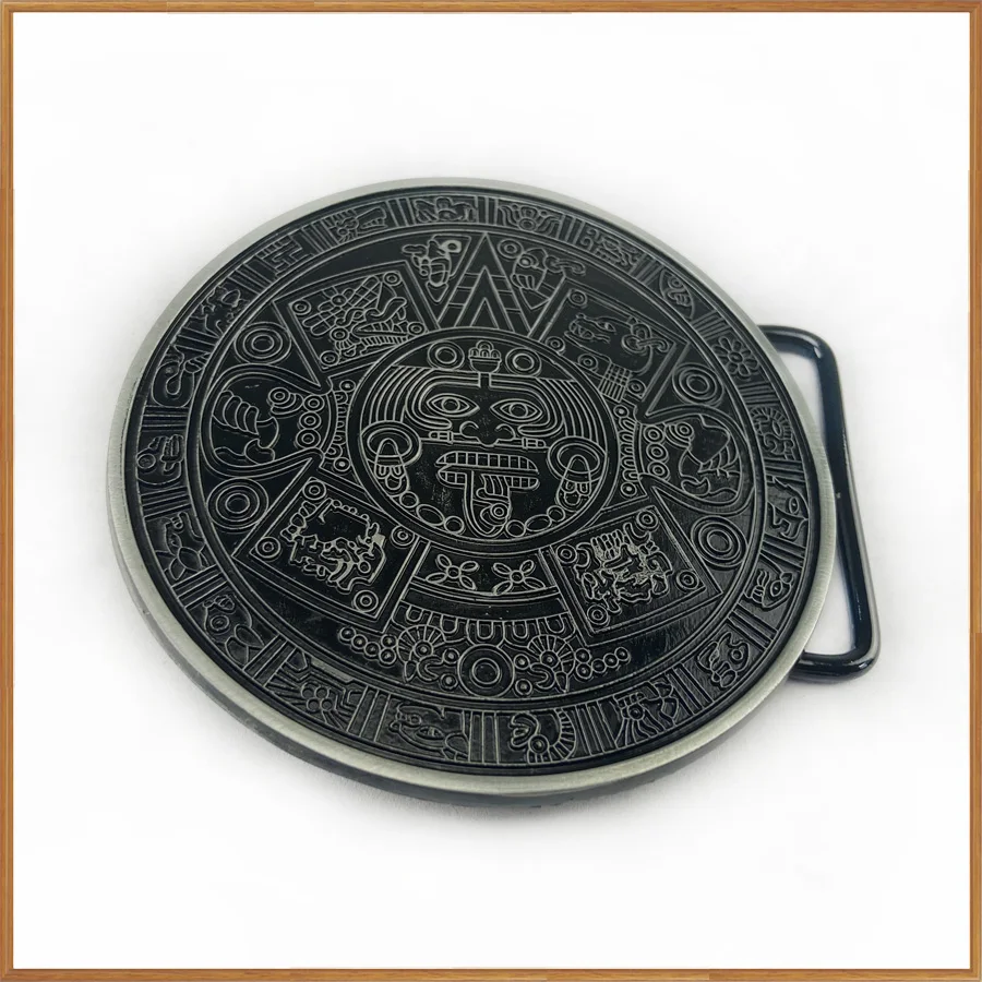 Bucklelub оптом ацтекский календарь круг ремень с пряжкой для джинсов Подарочный