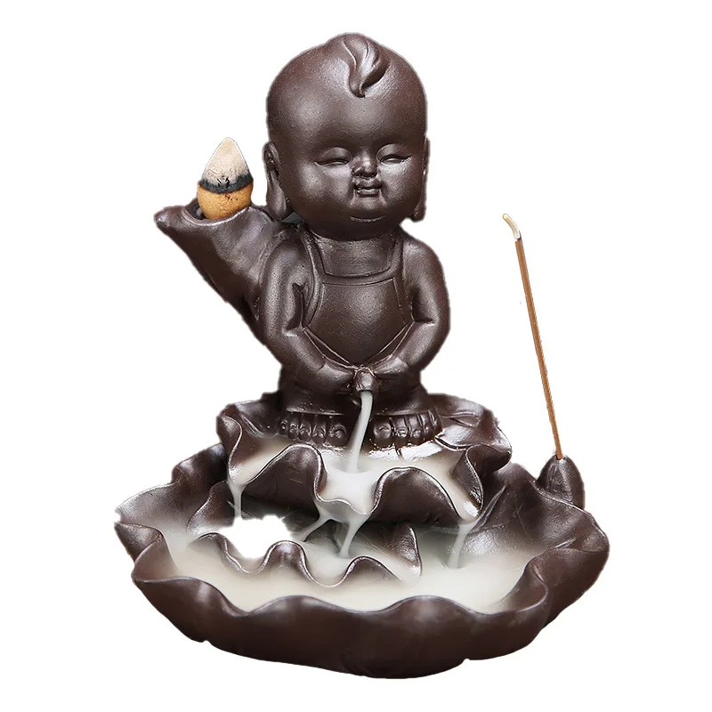 

Creativehousehold incense burner Zisha urine boy creative backflow incense burner office home Zen aromatherapy special ornaments