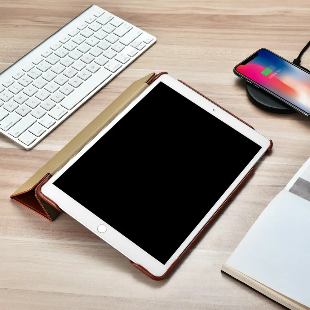 Icarer для Apple iPad Air 10 5 дюйма (2019) винтажный Чехол-книжка из натуральной кожи защитный