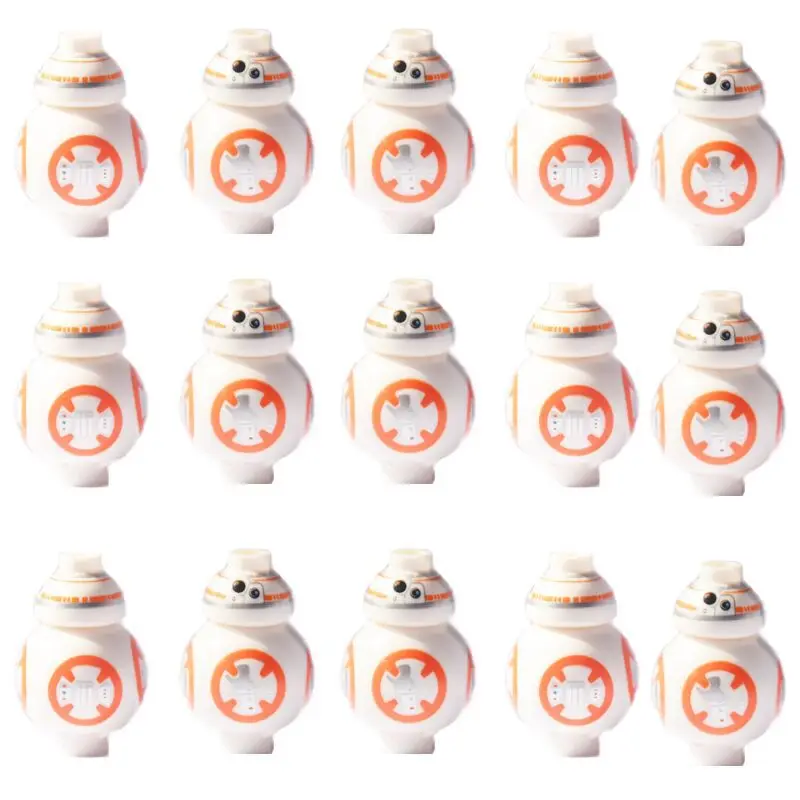 

Wholesale 50pcs/lot Space BB8 BB-8 2.5cm Figure R2D2 Building Blocks Set Model Bricks Toys for Children