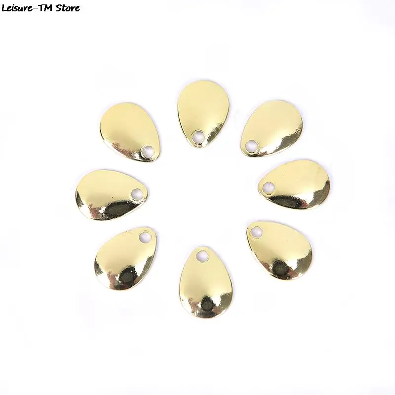 20 шт./лот Спиннер кольца лезвия гладкие ложки снасти поделки приманка Рыболовный