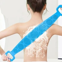 2022 new silicone bath body brush soft bath belt scrubber for shower massage and exfoliates skin deep clean invigorate skin