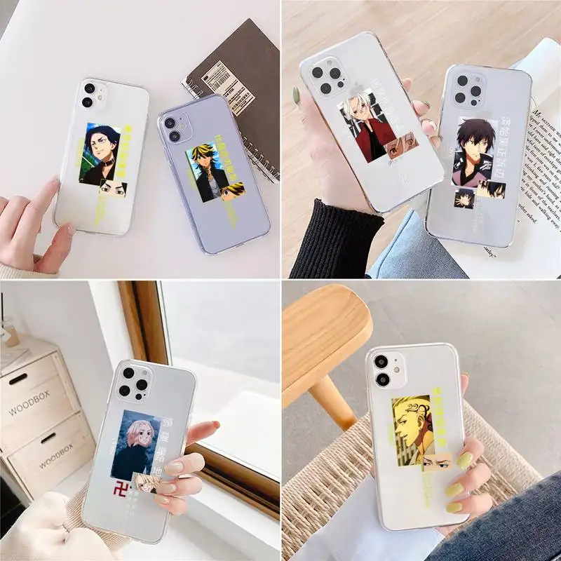 

Tokyo Revengers Japan anime Phone Case Transparent soft For iphone 12 11 13 7 8 6 s plus x xs xr pro max mini