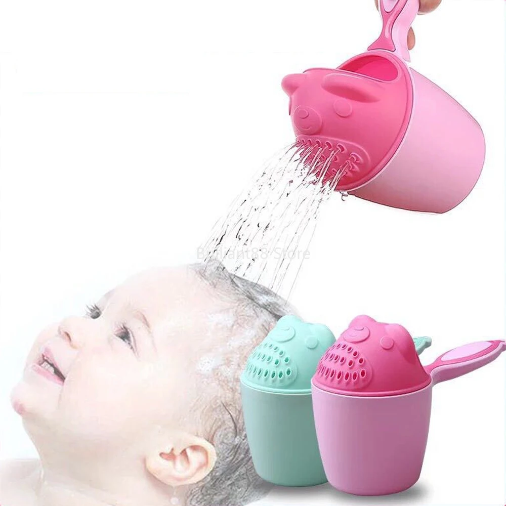 

Shampoo cup spoon baby cartoon bath water swimming head water bottle baby bath water spoon bath wash cup