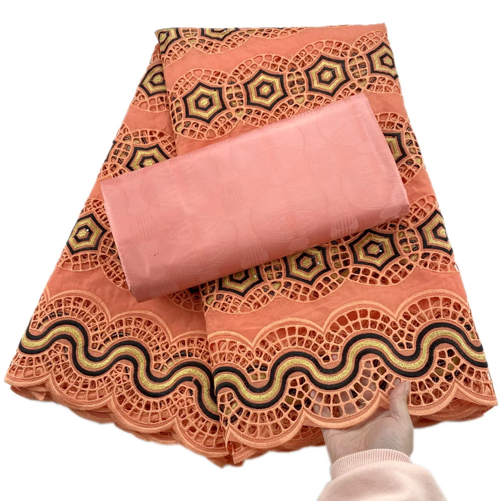 

2021 Новое поступление, африканская хлопчатобумажная кружевная ткань с вышивкой, кружевные ткани Bazin для свадебных фестивалей, пошив платья