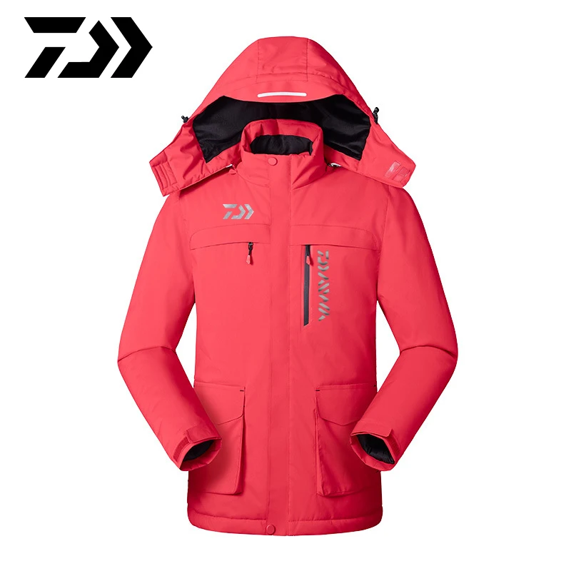 Daiwa Men Winter Thick USB Heating Cotton Jackets Outdoor Waterproof Windbreaker Hiking Camping Trekking Climbing Skiing Coats | Спорт и