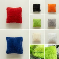 new fur plush cushion cover home solid soft pillow case decorative bed room pillowcases pillows sofa car seat decoration 4343cm