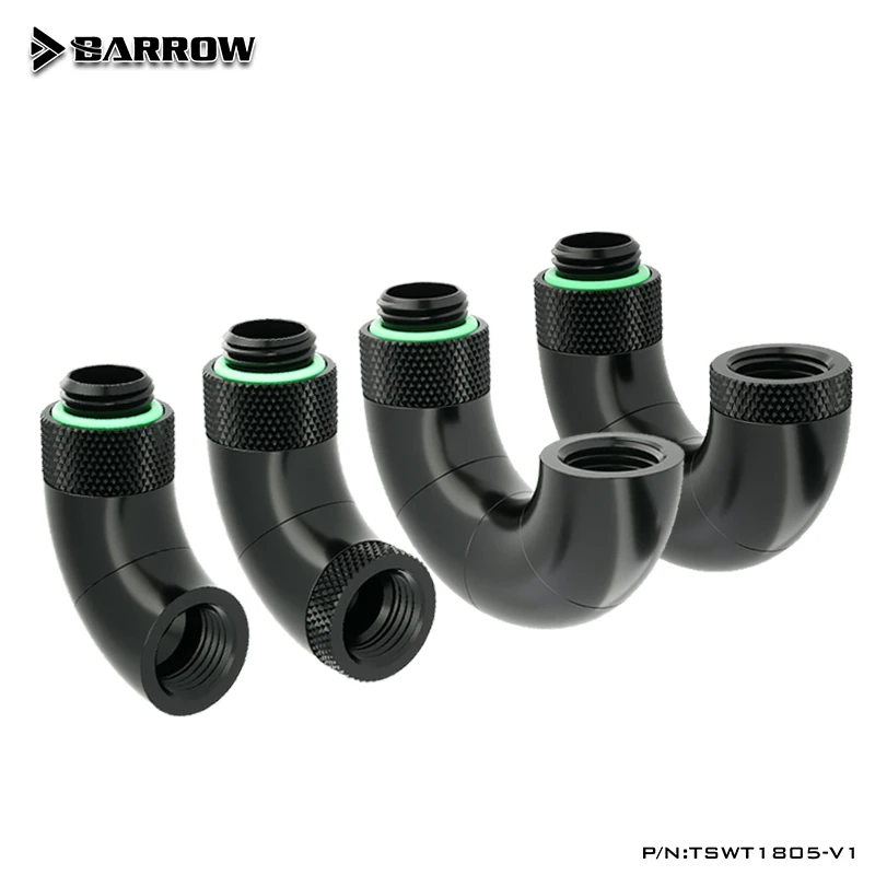 Barrow Вращающийся адаптер Φ 90 180 D многоугольный змея 360 градусов (штырь Гнездо G1/4