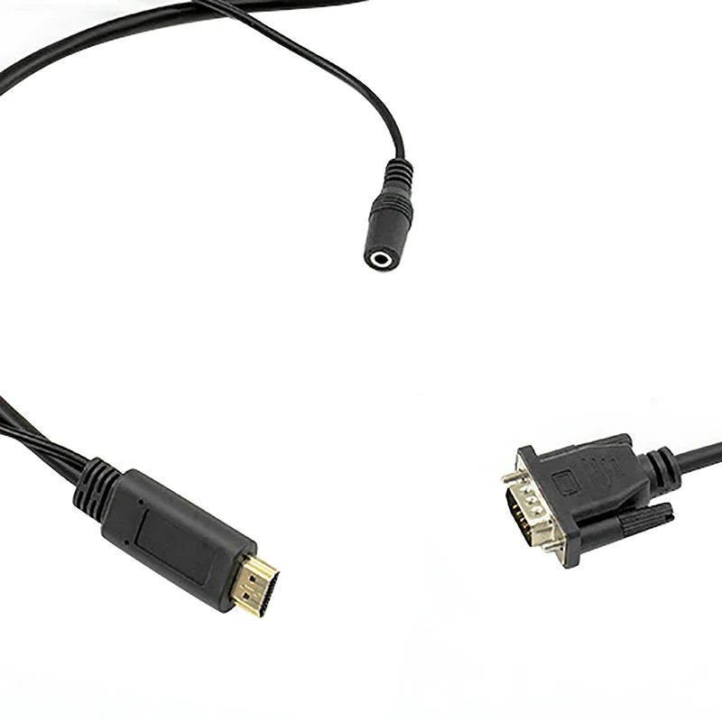 1 8 м HDMI к VGA кабель 1080P HD to с аудио конвертер Кабель|Кабели USB| |