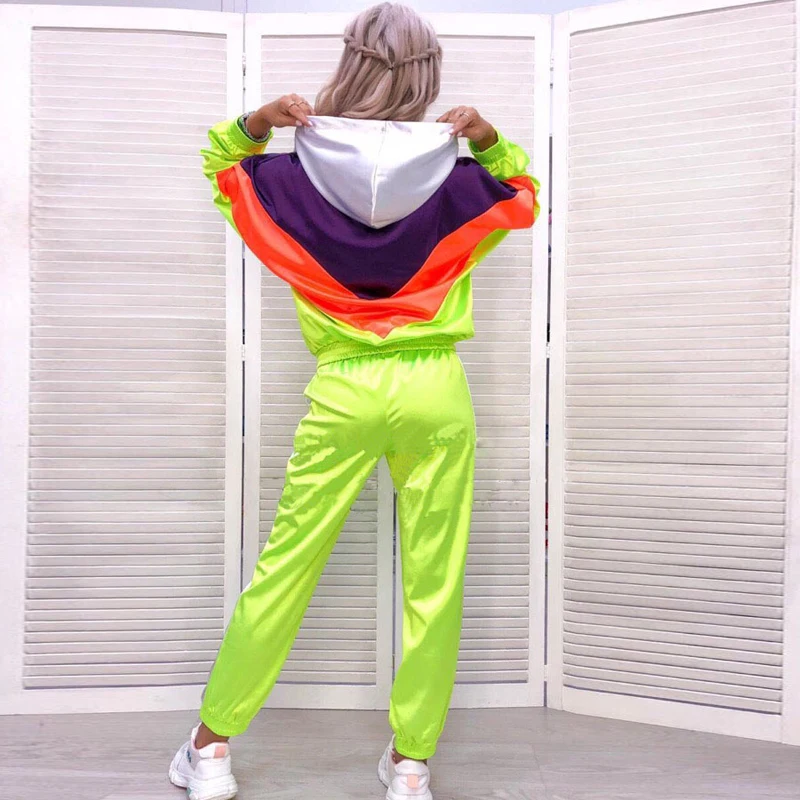 Two Piece Set Top And Pants Women Tracksuit Chandal Mujer Runway 2pac Outfit Festival Sweatsuit Clothing Plus Size Femme |