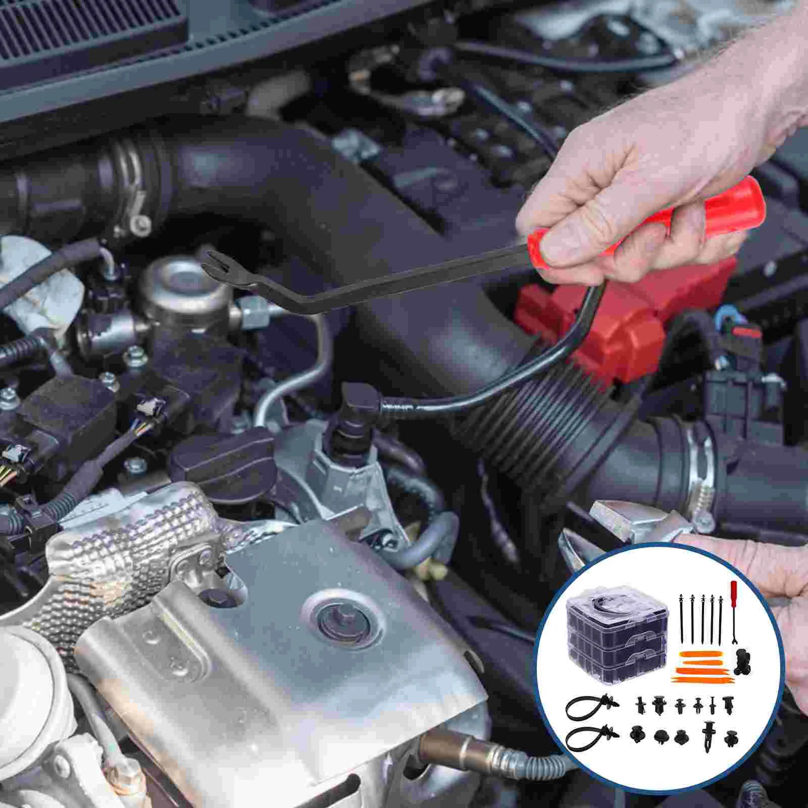 

Bumper Repair Kit Clipscar Fasteners Vehicle Fix Tools Scuff Front Crack Retainer