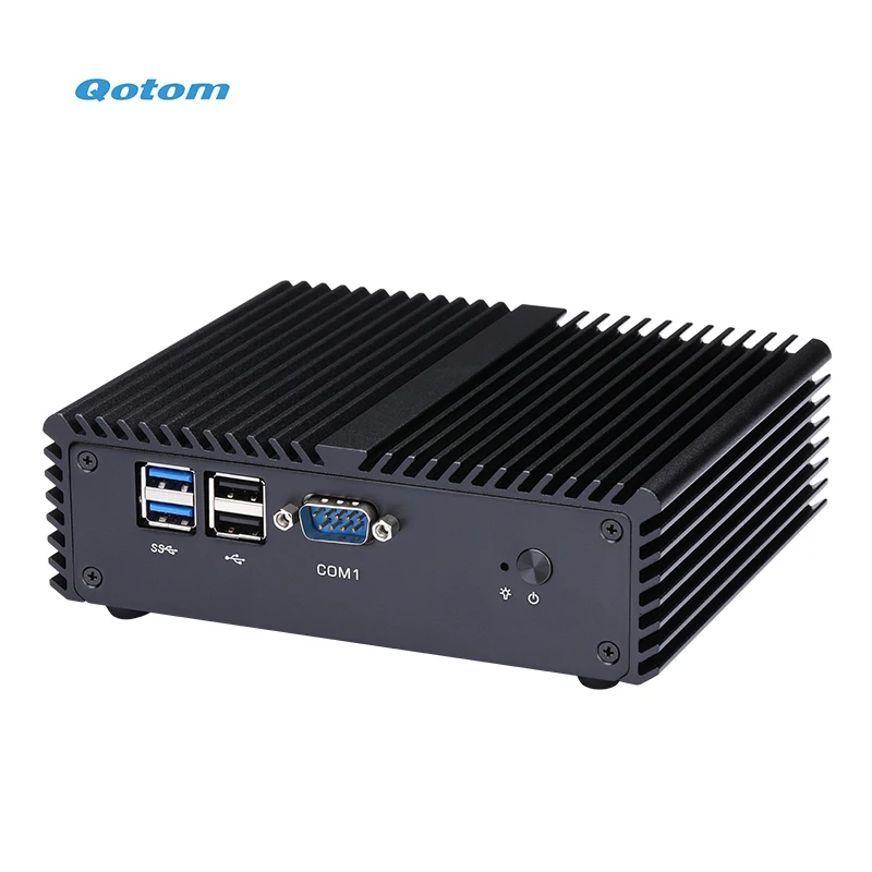 Безвентиляторный мини-ПК Qotom с двумя LAN процессор Core i5 встроенный 4-кратный