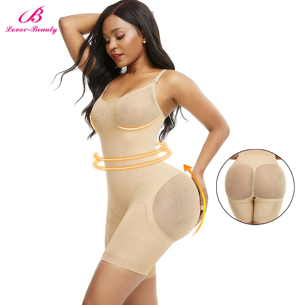 Бесшовные Full Body Shaper животик Управление трусы с эффектом пуш-ап. женские блестящие