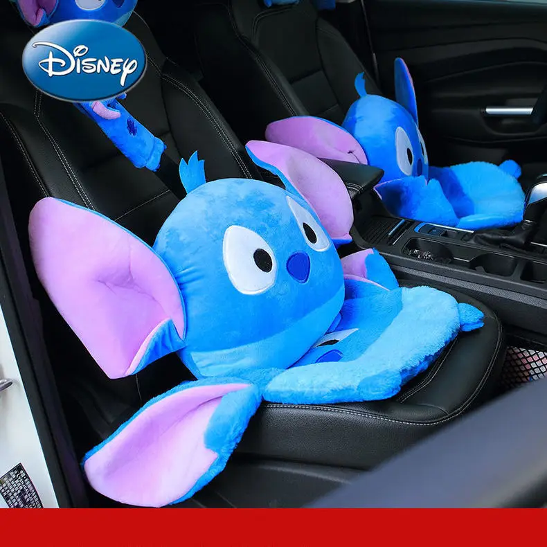 

Disney Cute Cartoon Stitch Car Headrest Waist Pillow Shoulder Guard Condom Car Interior Decoration Ornaments