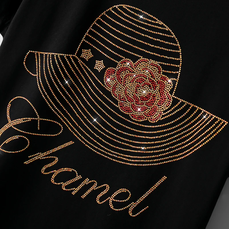 Летние модные футболки с короткими рукавами женские шапки для творчества