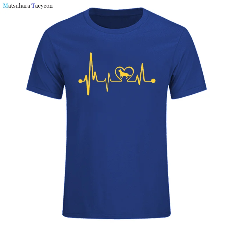 

Irregular Love Heartbeat Printed Men's T-shirts Breathable Clothing Oversized S-XXXL Tee Shirt Man Casual Summer Tee Shirts