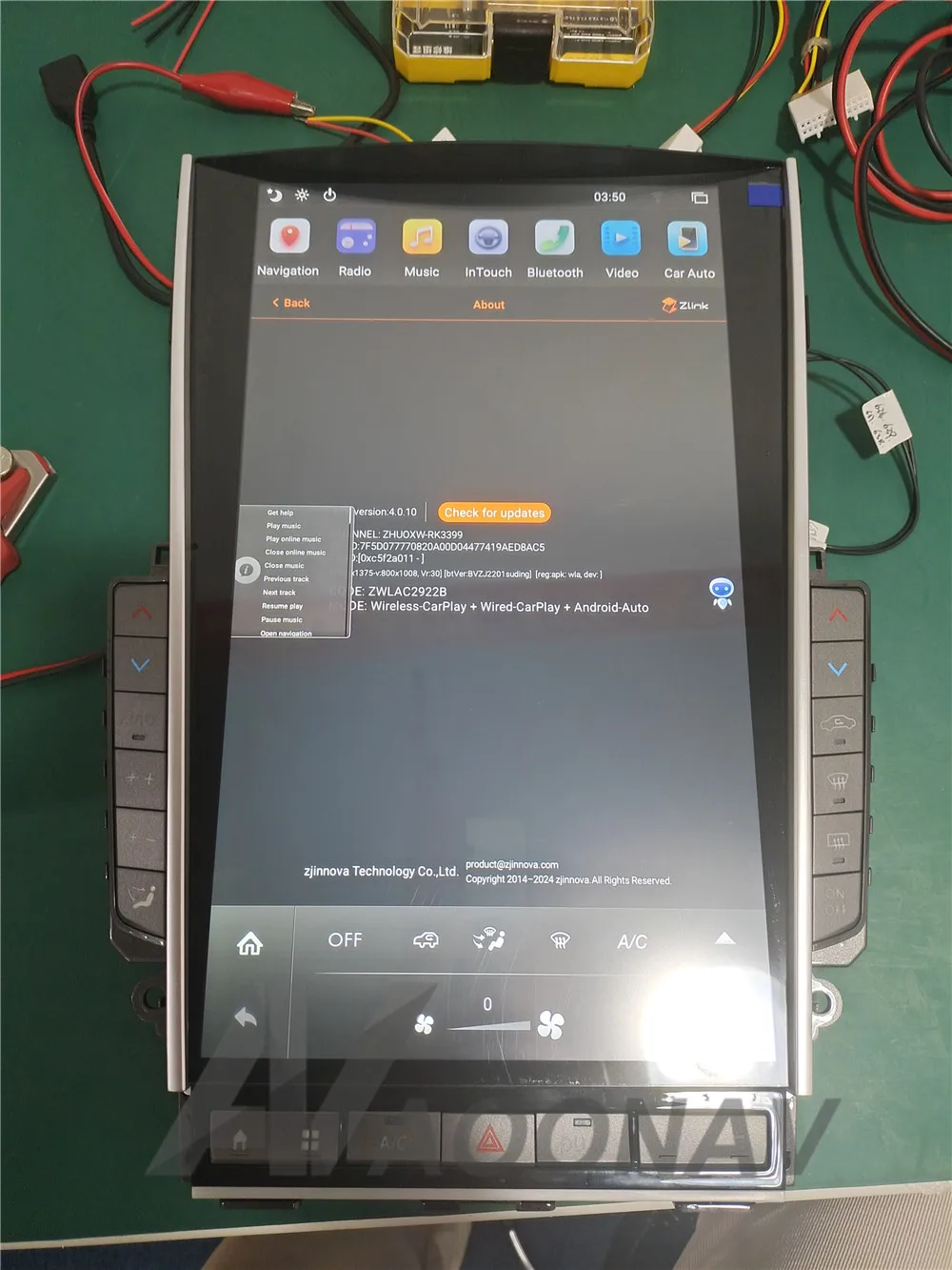 Автомагнитола Mark 5 Tesla с вертикальным экраном 13,6 дюйма для Infiniti Q50 Q50L 2015-2019 с мультимедийной системой GPS-навигации и поддержкой CarPlay.