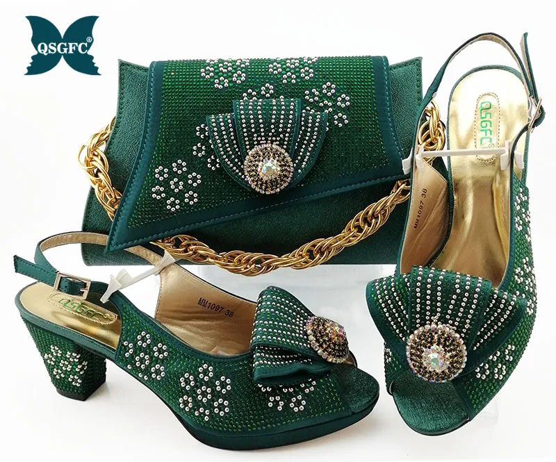 Лидер продаж итальянский новый дизайн женские туфли и сумочка в комплекте
