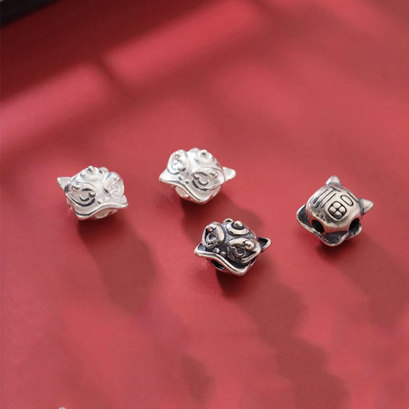 MEETSOFT Винтажные бусины из серебра 925 пробы для богатства Храбрых воинов