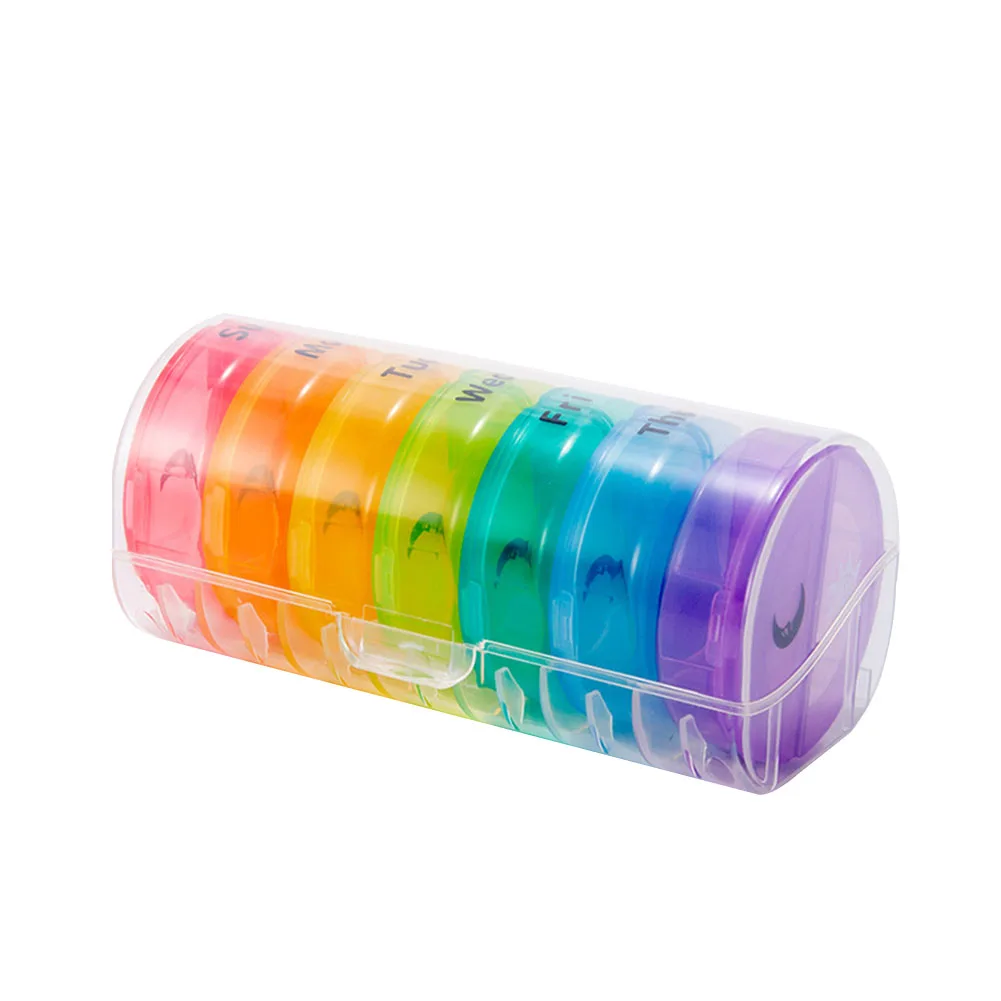 Чехол для таблеток на неделю многофункциональный контейнер лекарств хранения