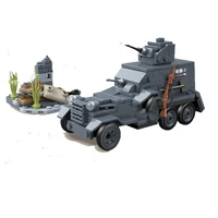 military series world war japanese army type 93 armored vehicle diy model building blocks bricks toys gifts