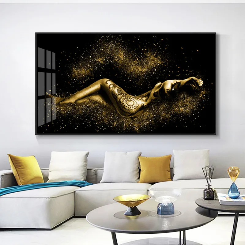 

Posters and Prints Modern Wall Art Canvas Painting Sexy Body Dancer Black Pictures for Living Room Cuadros Home Decor No Frame