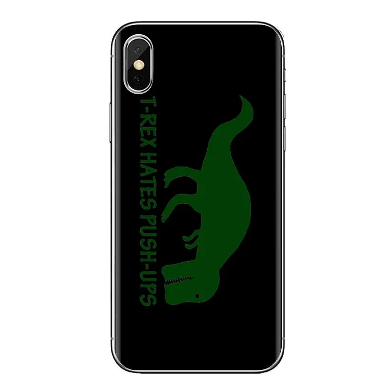 Для Xiao mi 6 A1 Max x 2 5X 6X Red Note 5 5A 4X 4A A4 4 3 Plus Pro T REX has PUSHUPS динозавр прозрачные мягкие чехлы