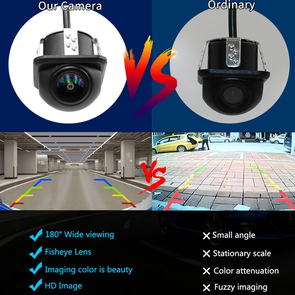 Smartour CCD 180 градусов объектив рыбий глаз Автомобильная камера заднего вида с