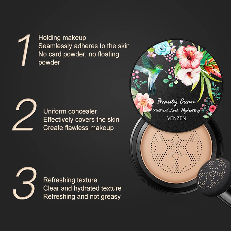 Грибная воздушная Подушка BB крем отбеливающий консилер контроль жирности макияж