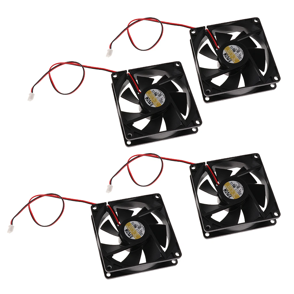 4 комплекта 80 мм двойной проектор вентилятор 12 В постоянного тока кулеры 80x80x25 для