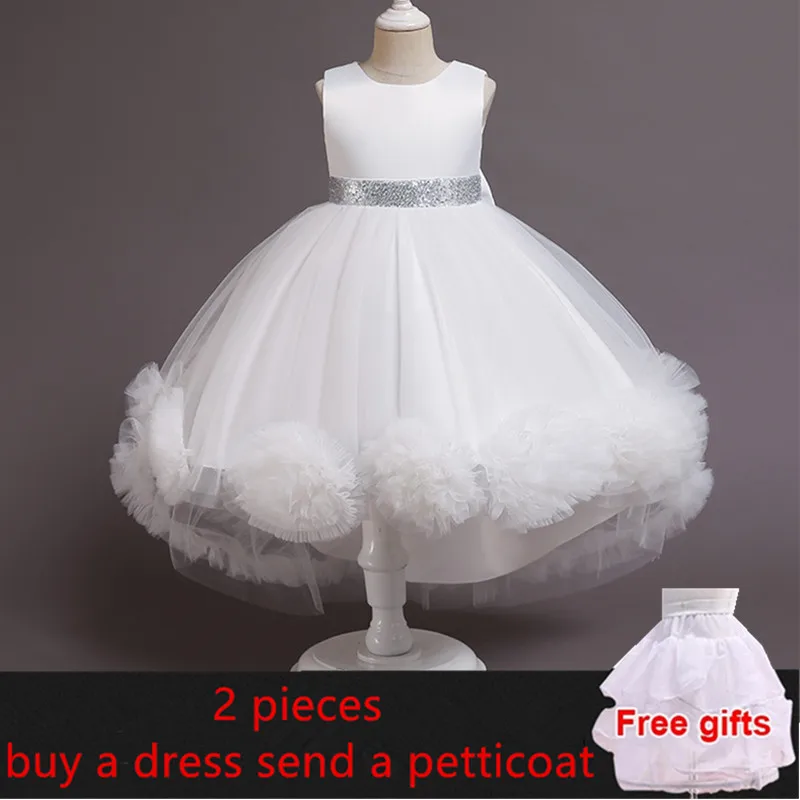 Элегантное Цветочное платье для девочек детское свадебвечерние с цветами сливы